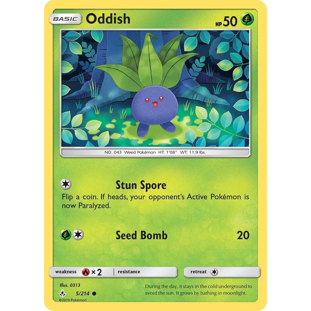 Image for Oddish (5) (5/214) (SM10) - Pokemon
