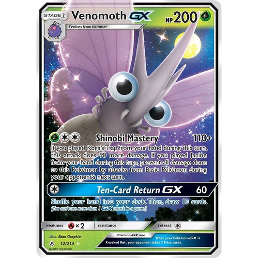 Image for Venomoth GX (12/214) (SM10) - Pokemon