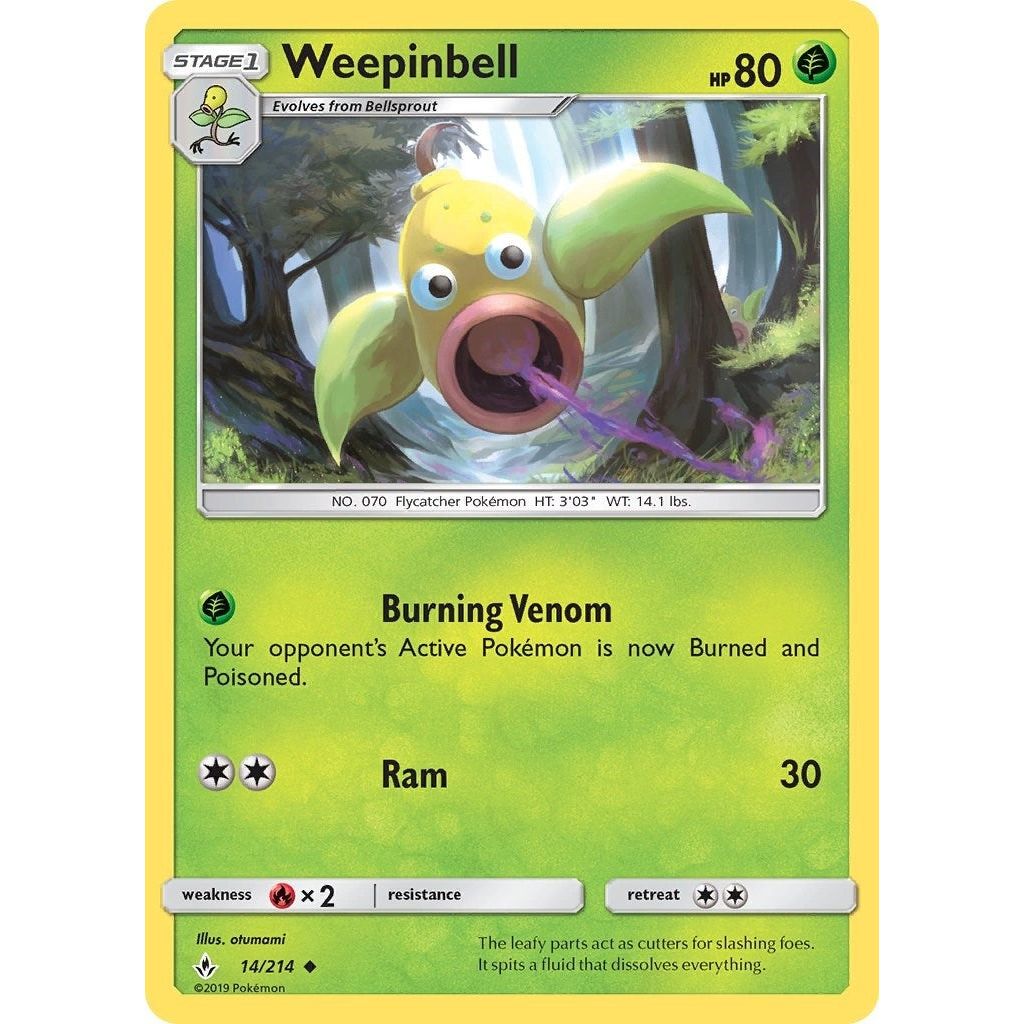 Image for Weepinbell (14/214) (SM10) - Pokemon