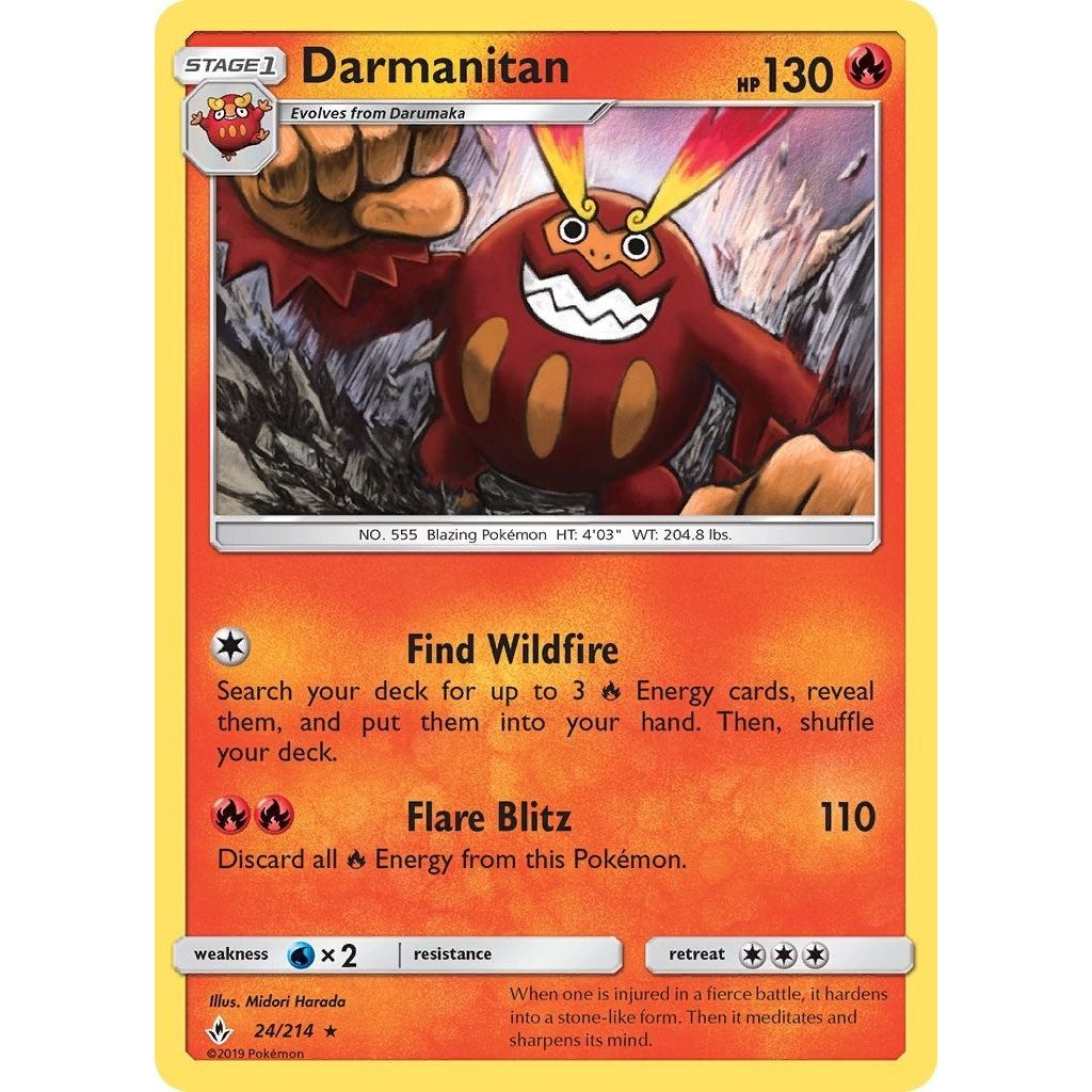 Image for Darmanitan (24/214) (SM10) - Pokemon