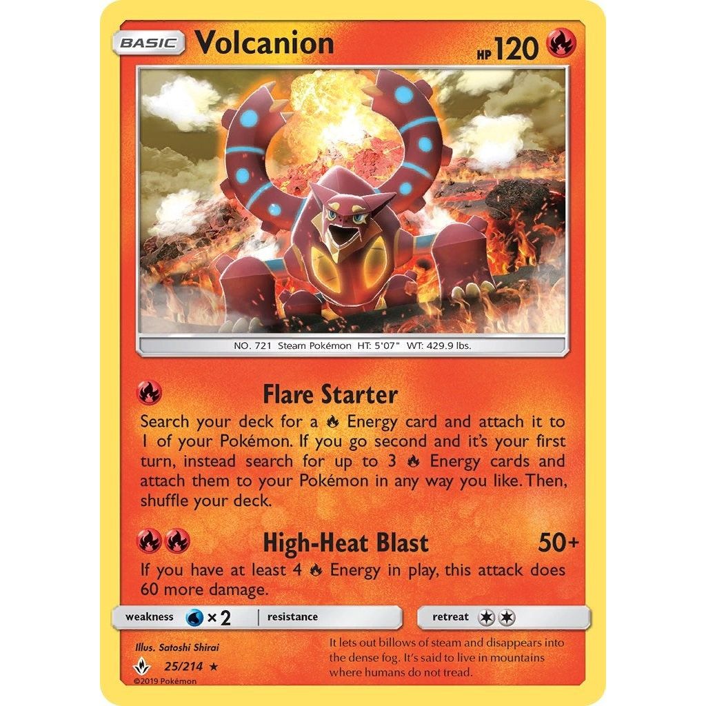 Image for Volcanion (25/214) (SM10) - Pokemon