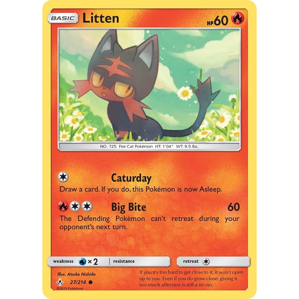 Image for Litten (27) (27/214) (SM10) - Pokemon