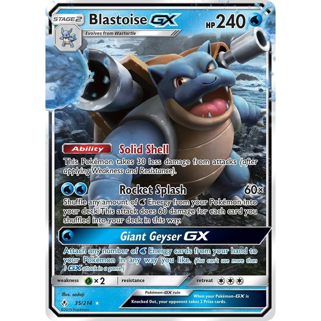 Image for Blastoise GX (35/214) (SM10) - Pokemon
