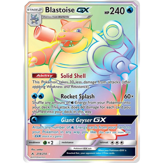 Image for Blastoise GX (Secret) (218/214) (SM10) - Pokemon