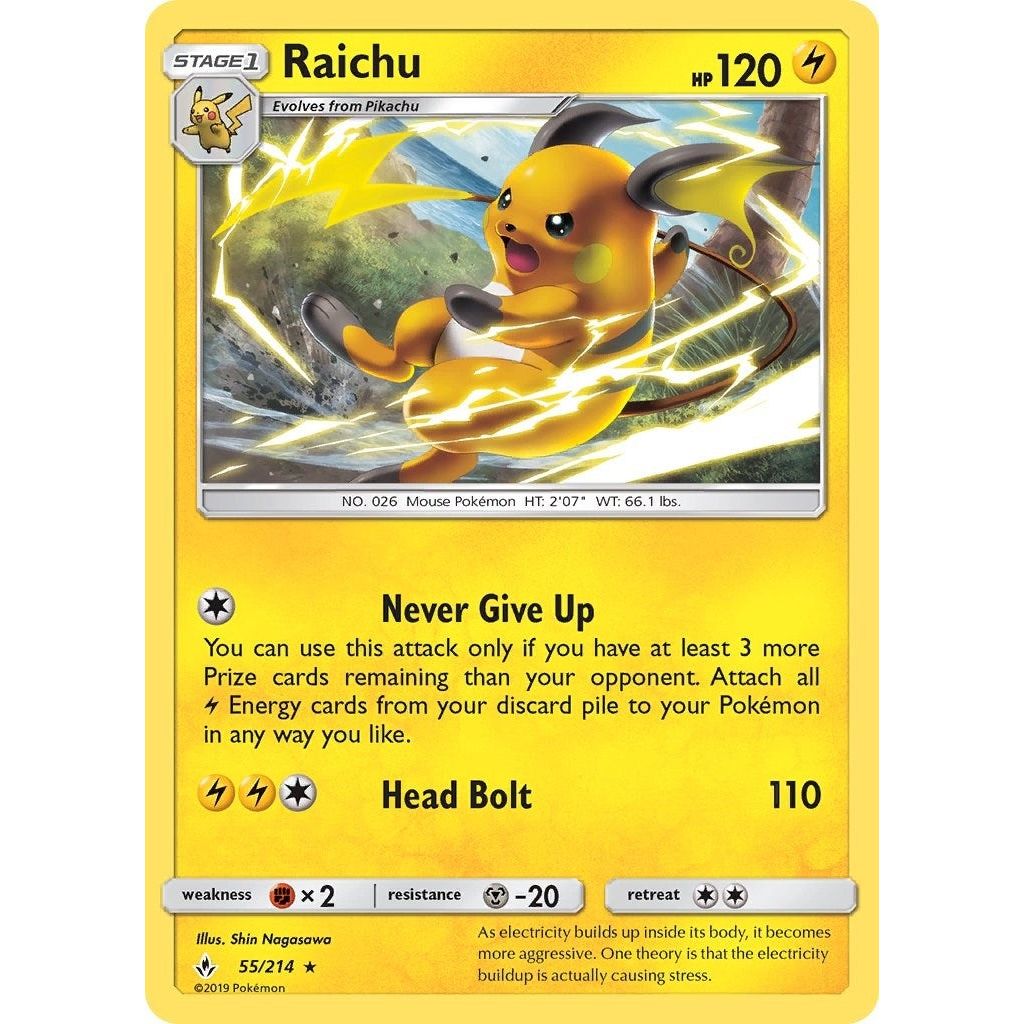 Image for Raichu (55/214) (SM10) - Pokemon