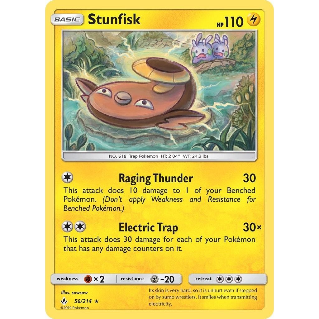 Image for Stunfisk (56/214) (SM10) - Pokemon