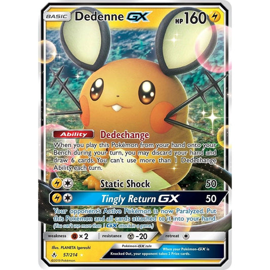 Image for Dedenne GX (57/214) (SM10) - Pokemon