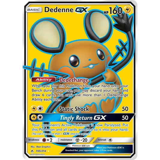 Image for Dedenne GX (Full Art) (195/214) (SM10) - Pokemon