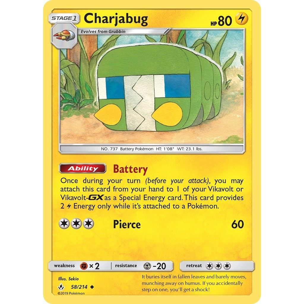 Image for Charjabug (58/214) (SM10) - Pokemon