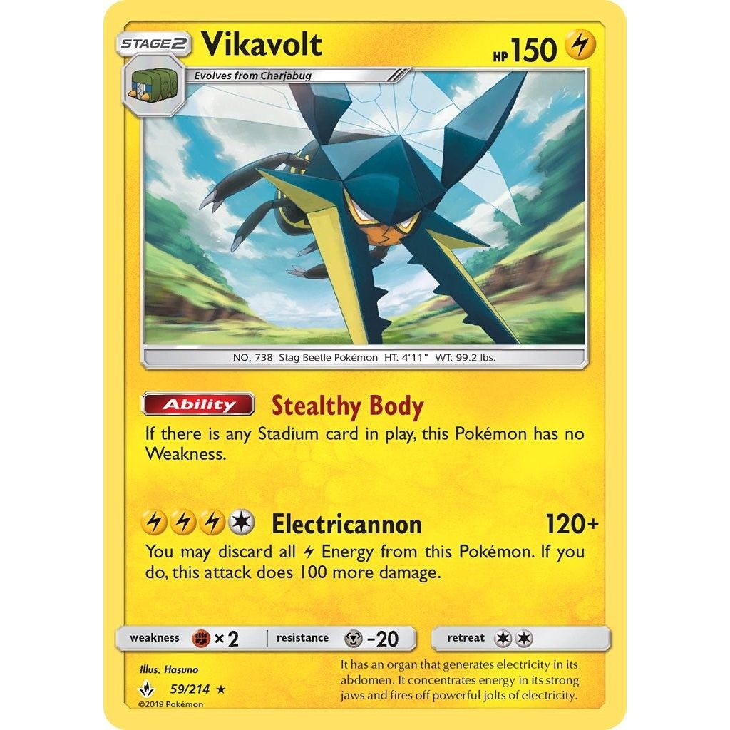 Image for Vikavolt (59/214) (SM10) - Pokemon