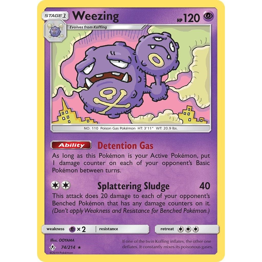 Image for Weezing (74/214) (SM10) - Pokemon