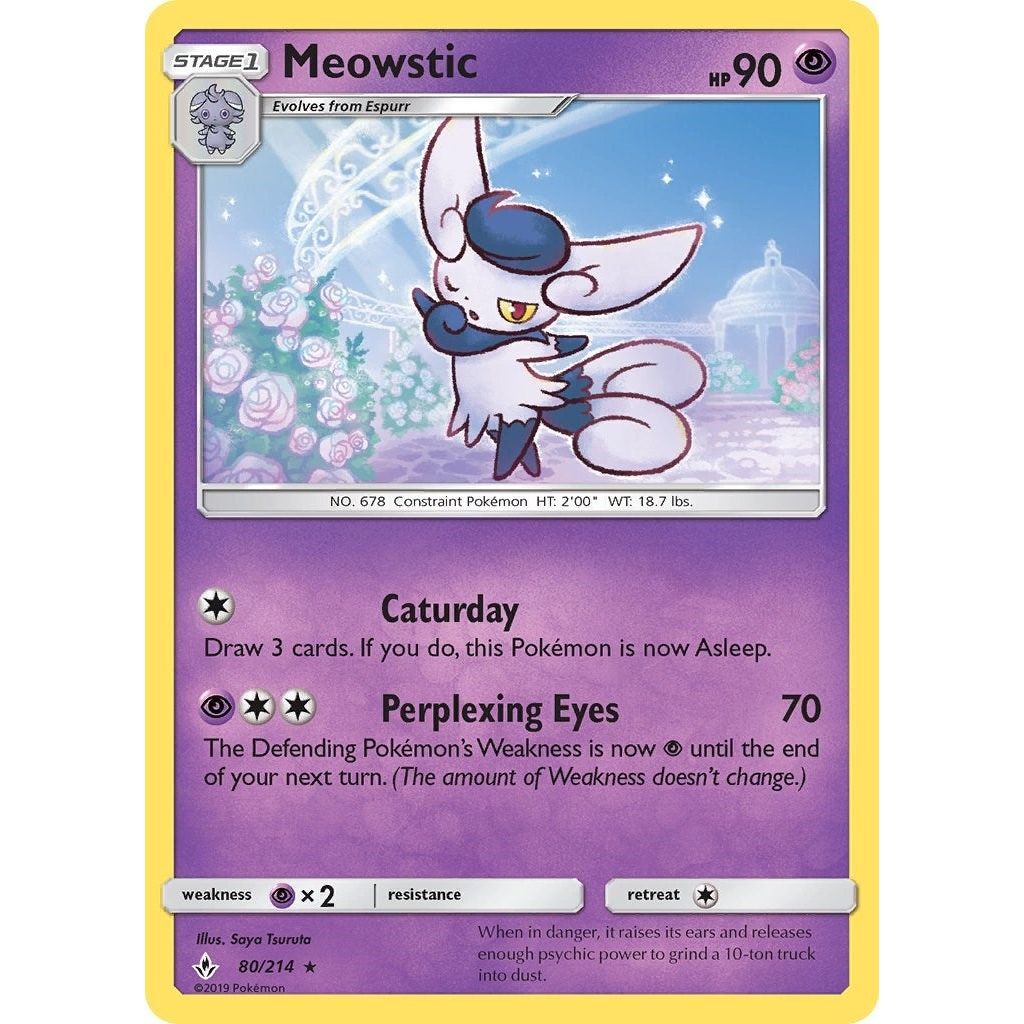 Image for Meowstic (80/214) (SM10) - Pokemon