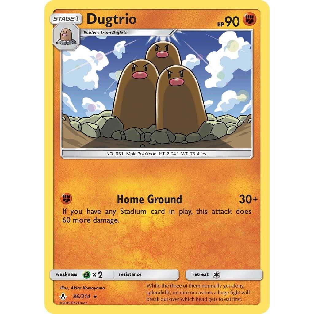 Image for Dugtrio (86/214) (SM10) - Pokemon