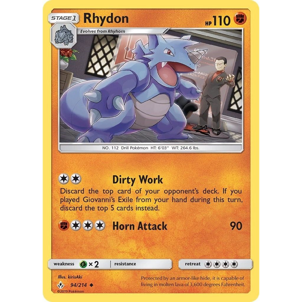 Image for Rhydon (94/214) (SM10) - Pokemon