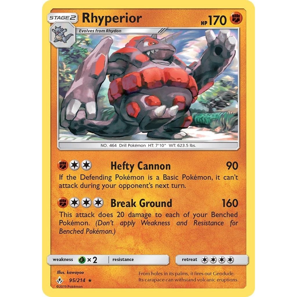 Image for Rhyperior (95/214) (SM10) - Pokemon