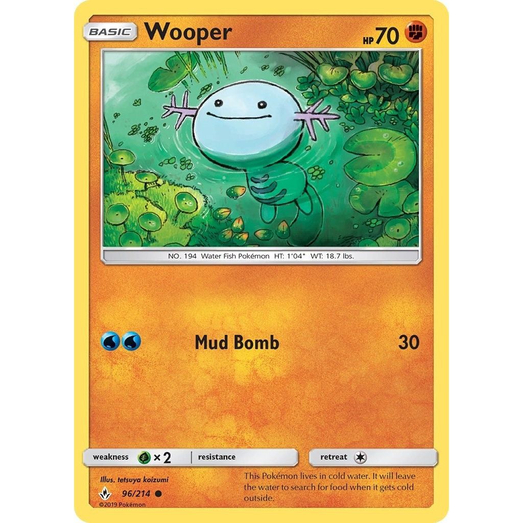 Image for Wooper (96/214) (SM10) - Pokemon