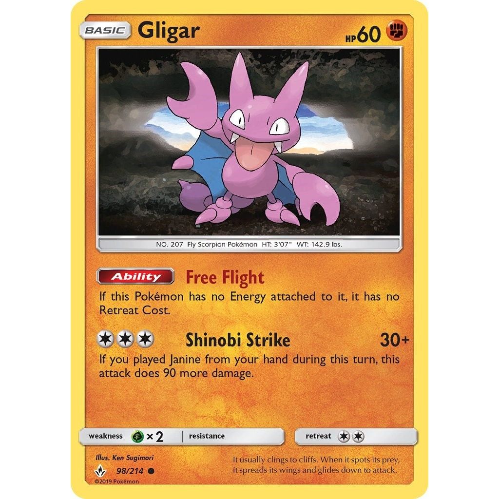 Image for Gligar (98/214) (SM10) - Pokemon
