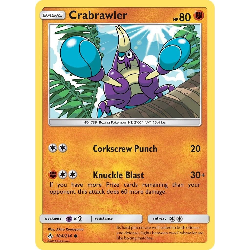 Image for Crabrawler (104/214) (SM10) - Pokemon