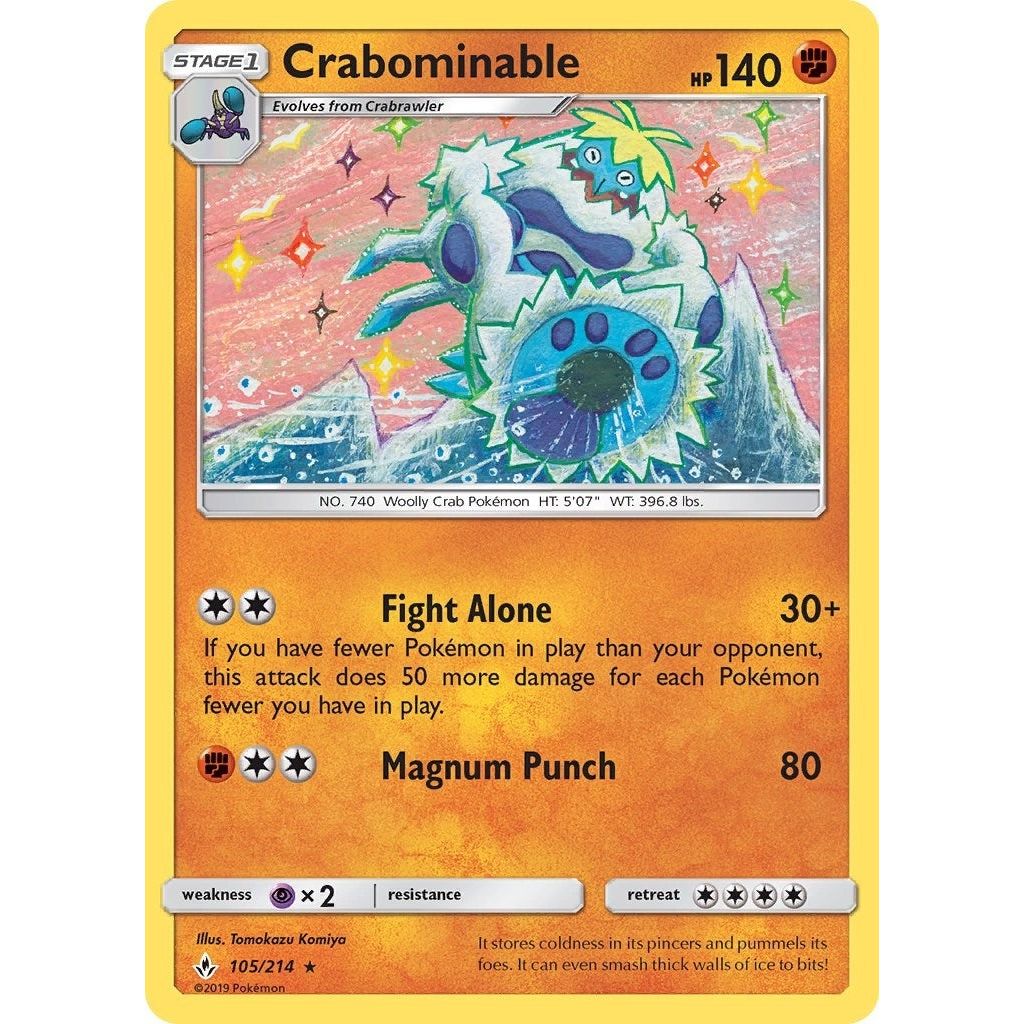 Image for Crabominable (105/214) (SM10) - Pokemon