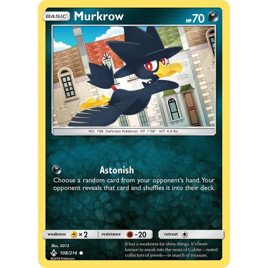 Image for Murkrow (108/214) (SM10) - Pokemon