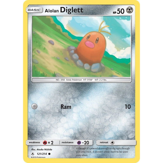 Image for Alolan Diglett (121/214) (SM10) - Pokemon