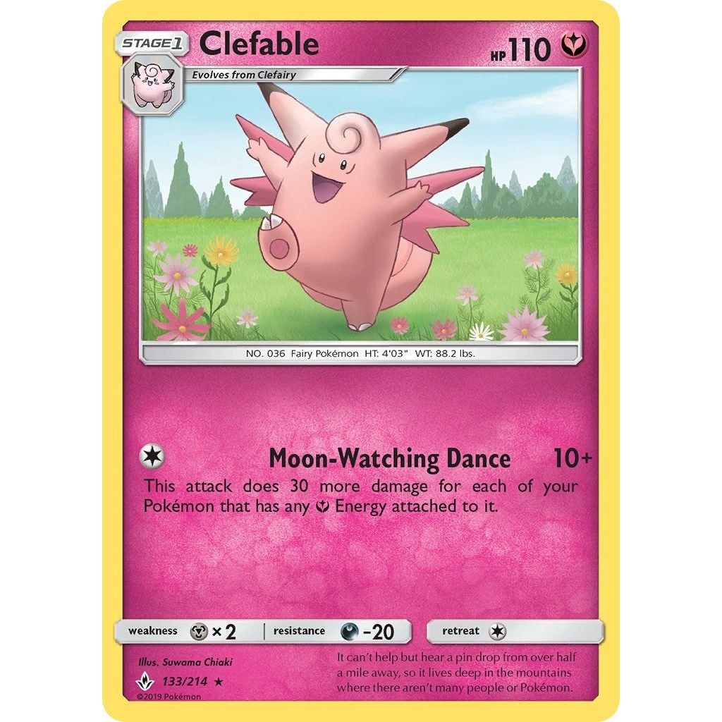 Image for Clefable (133/214) (SM10) - Pokemon