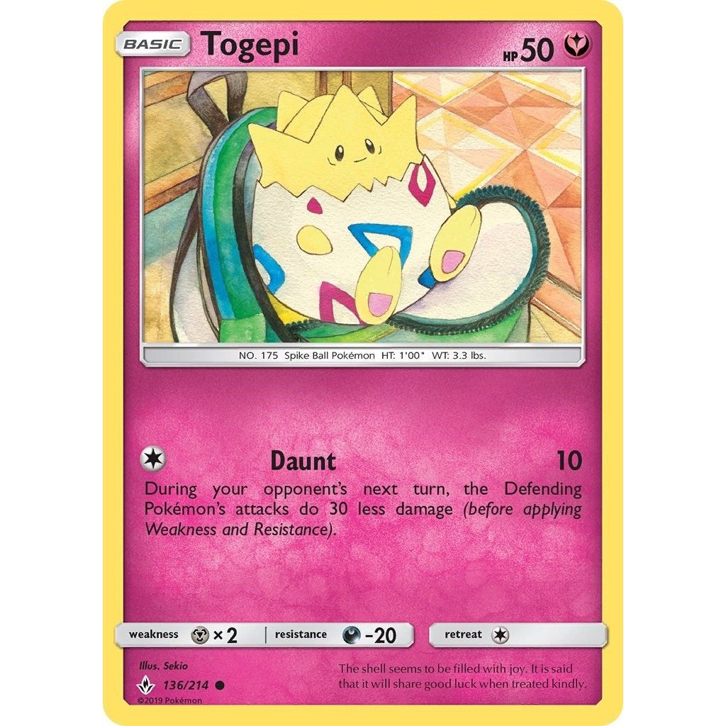 Image for Togepi (136/214) (SM10) - Pokemon