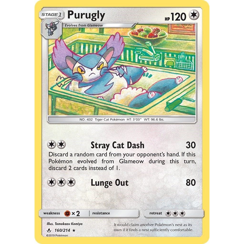 Image for Purugly (160/214) (SM10) - Pokemon