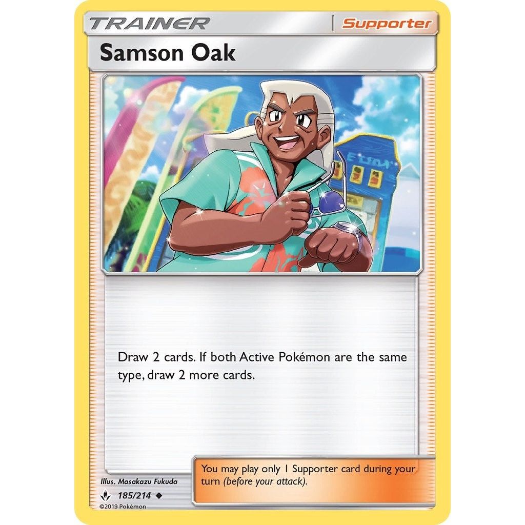 Image for Samson Oak (185/214) (SM10) - Pokemon