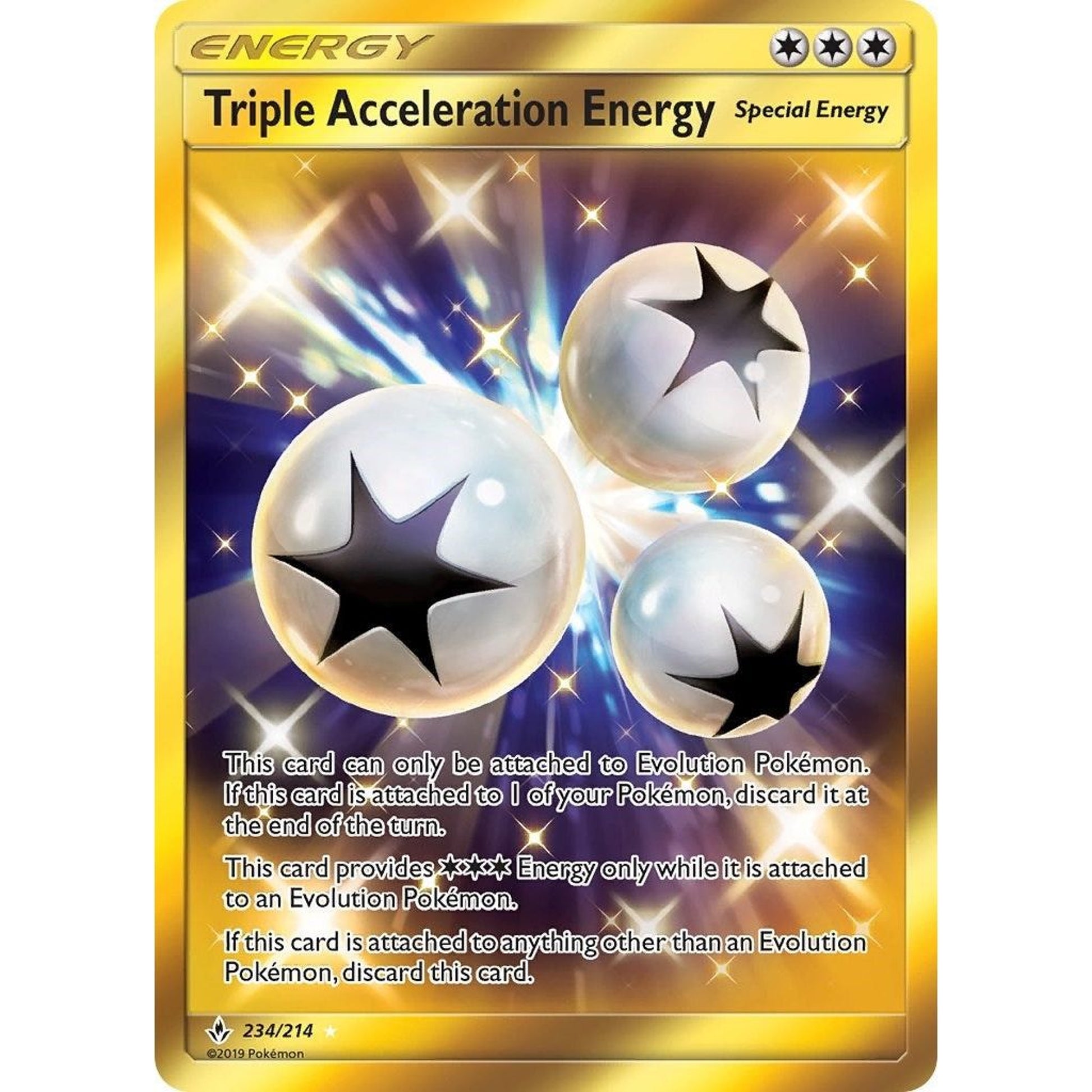 Image for Triple Acceleration Energy (Secret) (234/214) (SM10) - Pokemon