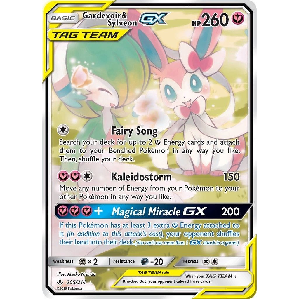 Image for Gardevoir & Sylveon GX (205) (Alternate Full Art) (205/214) (SM10) - Pokemon