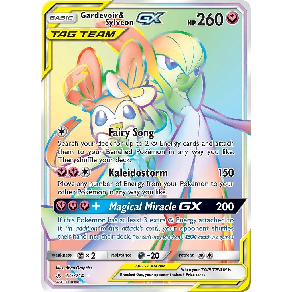 Image for Gardevoir & Sylveon GX (Secret) (225/214) (SM10) - Pokemon