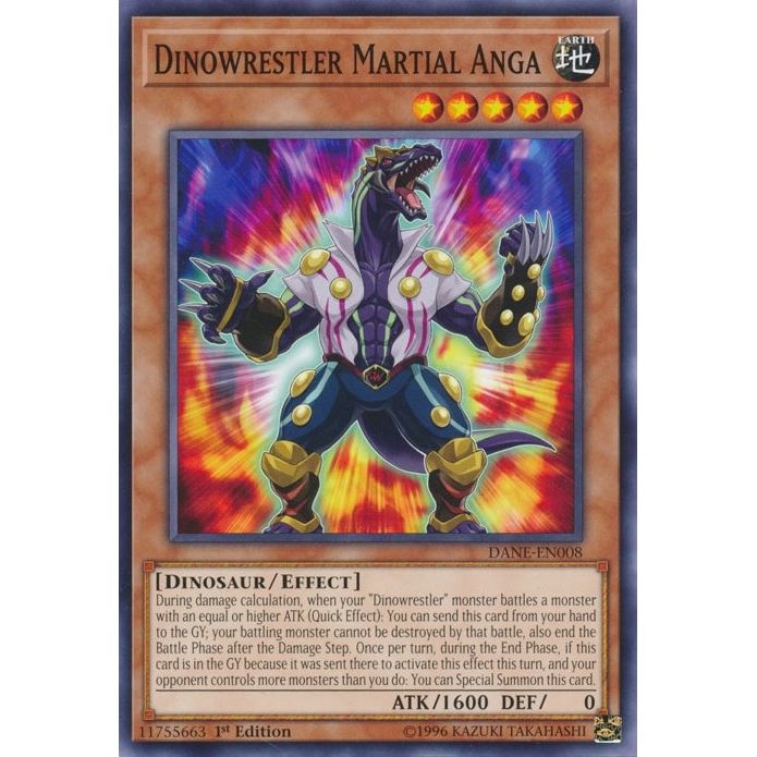 Image for Dinowrestler Martial Anga (DANE-EN008) (DANE) - YuGiOh