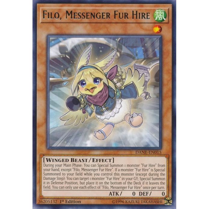 Image for Filo, Messenger Fur Hire (DANE-EN015) (DANE) - YuGiOh