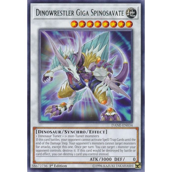 Image for Dinowrestler Giga Spinosavate (DANE-EN034) (DANE) - YuGiOh