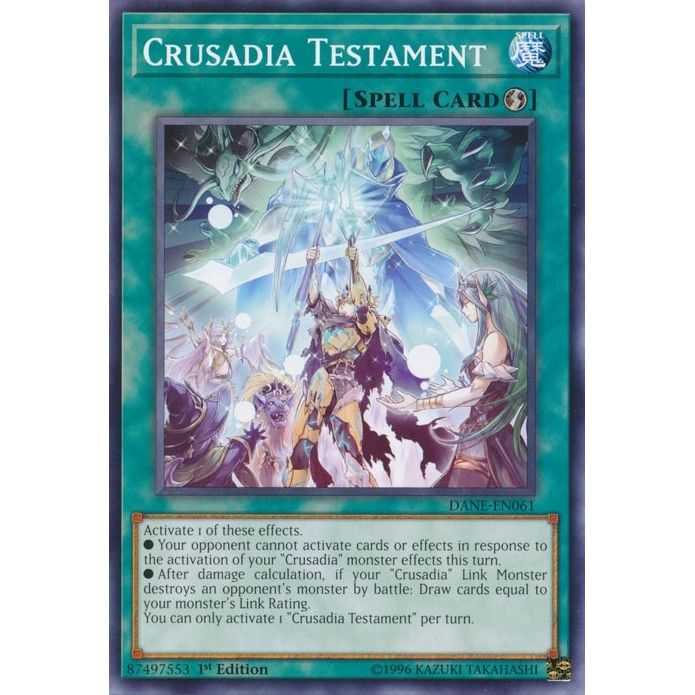 Image for Crusadia Testament (DANE-EN061) (DANE) - YuGiOh