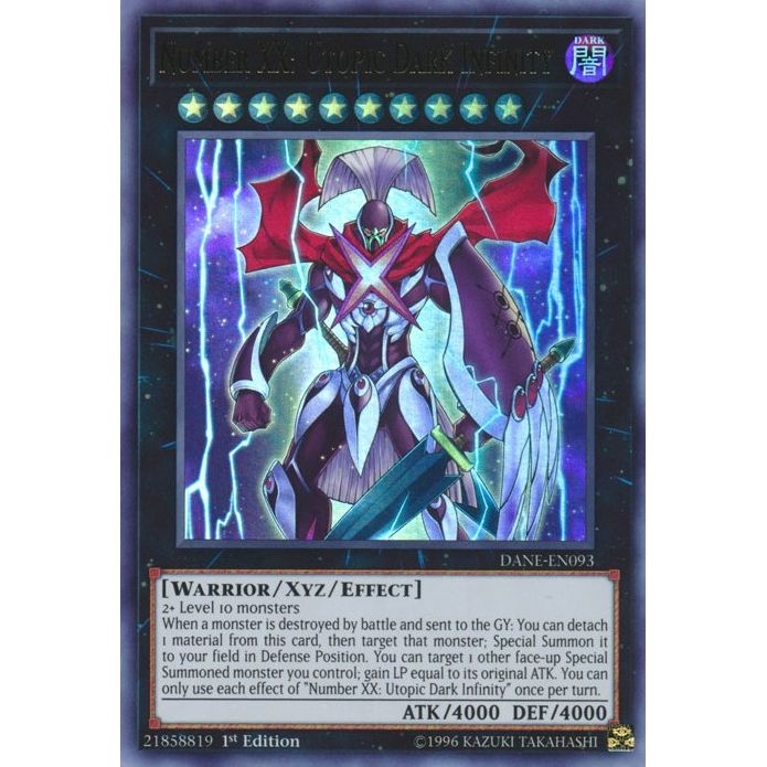 Image for Number XX: Utopic Dark Infinity (DANE-EN093) (DANE) - YuGiOh