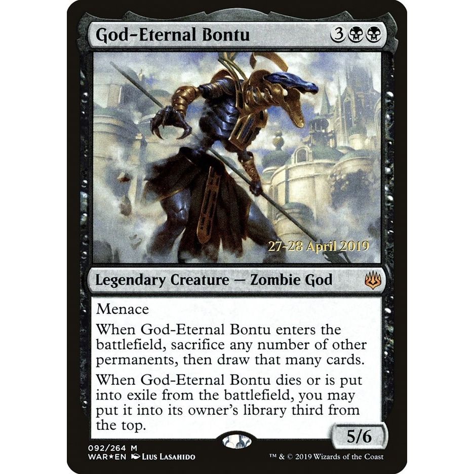 Image for God-Eternal Bontu (92) (PRE) - Magic: The Gathering