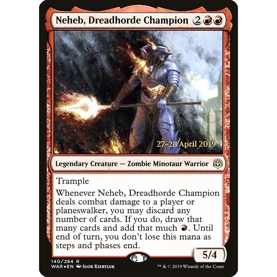 Image for Neheb, Dreadhorde Champion (140) (PRE) - Magic: The Gathering