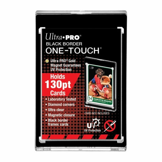 Image for 130PT Black Border UV One-Touch Magnetic Holder - Collectible Storage