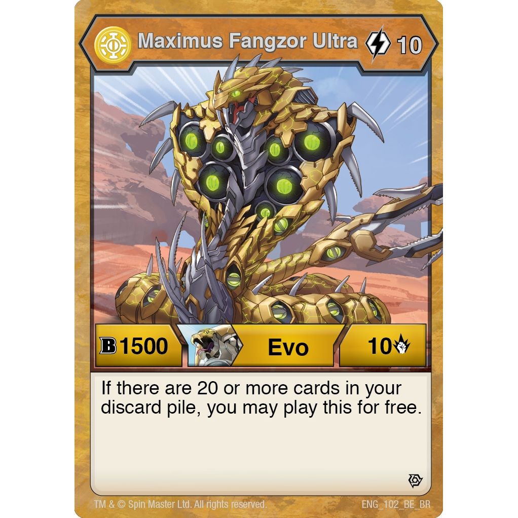 Image for Maximus Fangzor Ultra (102) (BR) - Bakugan TCG