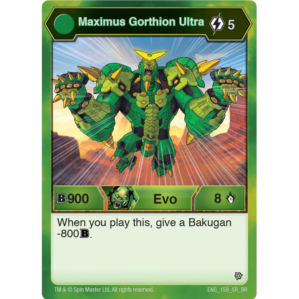 Image for Maximus Gorthion Ultra (159) (BR) - Bakugan TCG