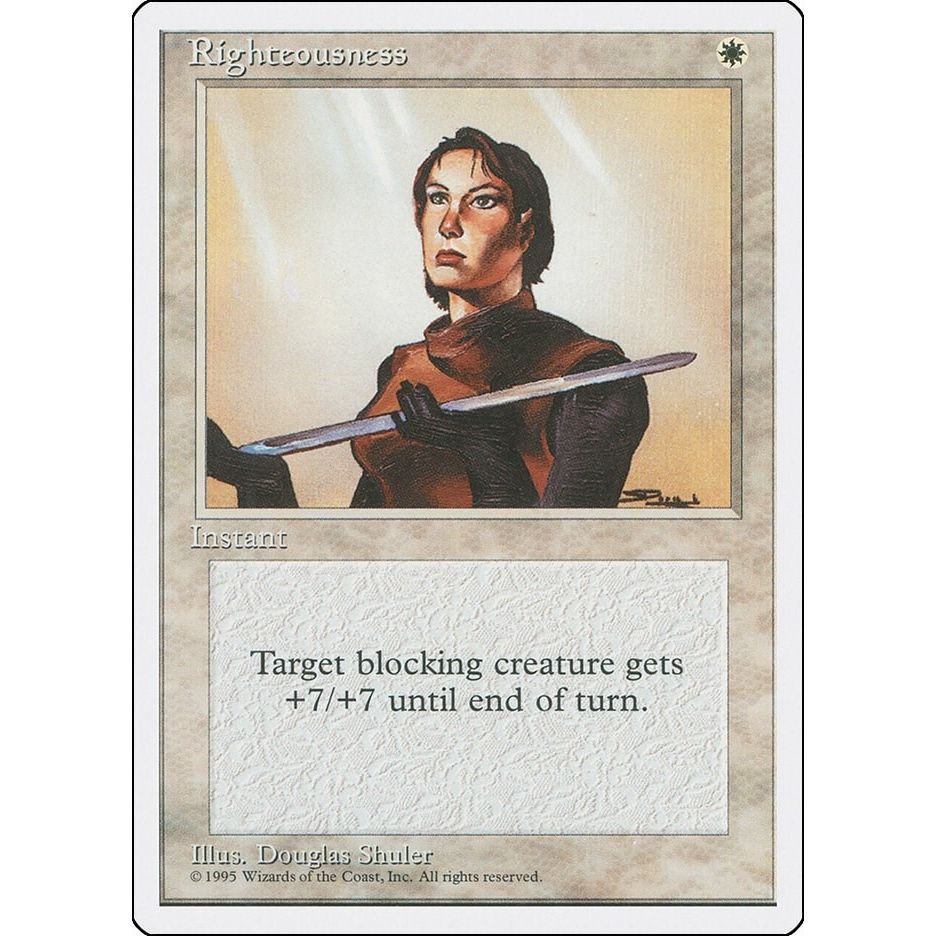 Image for Righteousness (4ED) - Magic: The Gathering