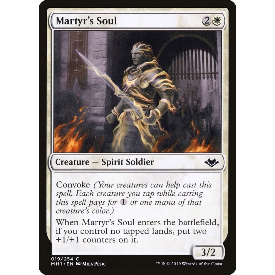 Image for Martyr's Soul (19) (MH1) - Magic: The Gathering
