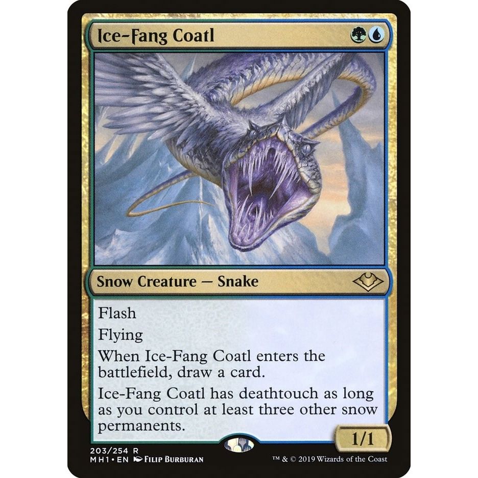 Image for Ice-Fang Coatl (203) (MH1) - Magic: The Gathering