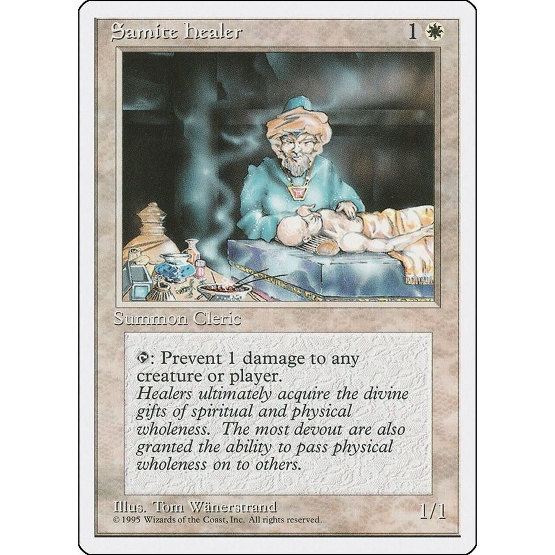 Image for Samite Healer (4ED) - Magic: The Gathering