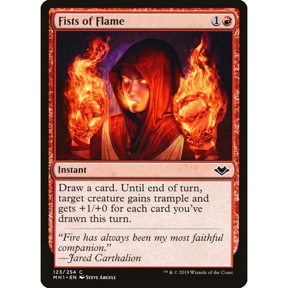 Image for Fists of Flame (123) (MH1) - Magic: The Gathering