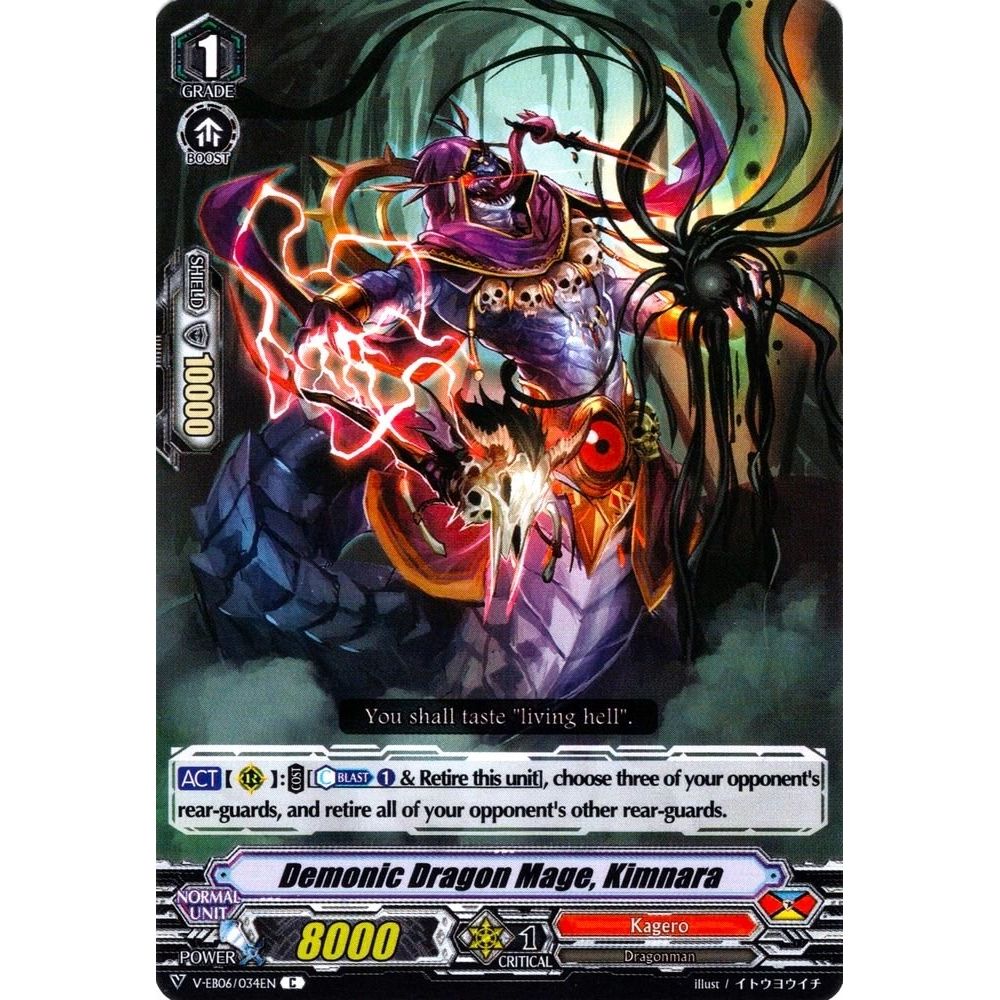 Image for Demonic Dragon Mage, Kimnara (V-EB06/034EN) (V-EB06) - Cardfight Vanguard