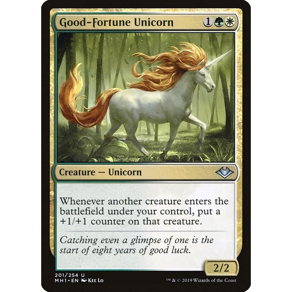 Image for Good-Fortune Unicorn (201) (MH1) - Magic: The Gathering