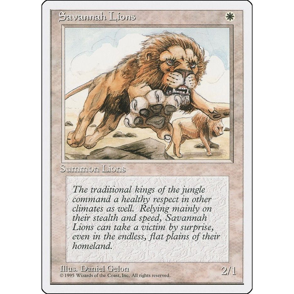 Image for Savannah Lions (4ED) - Magic: The Gathering